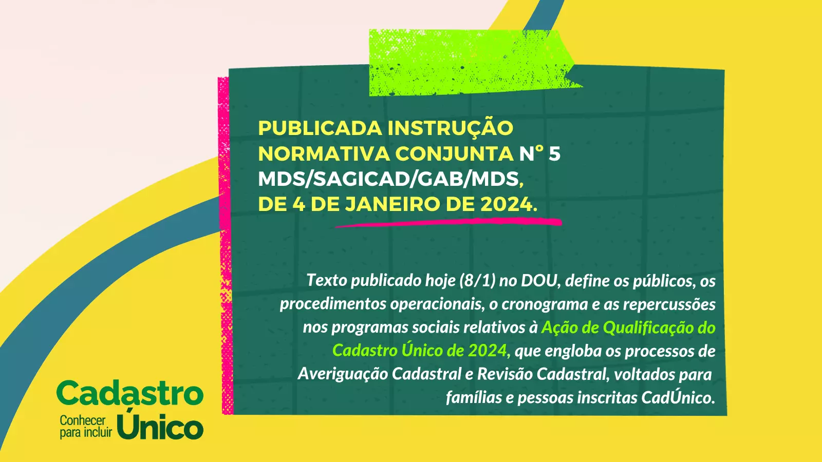 Ação de Qualificação do Cadastro Único de 2024